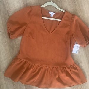 NineWest Top in Nutmeg